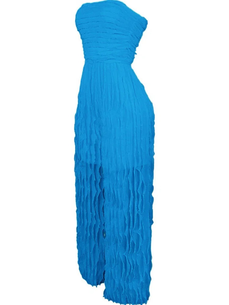 Wmstar Jumpsuit Women Fashionable Elegant Strapless Sexy with Wave Pattern Sleeveless Comfortable Soft Wholesale Dropshipping