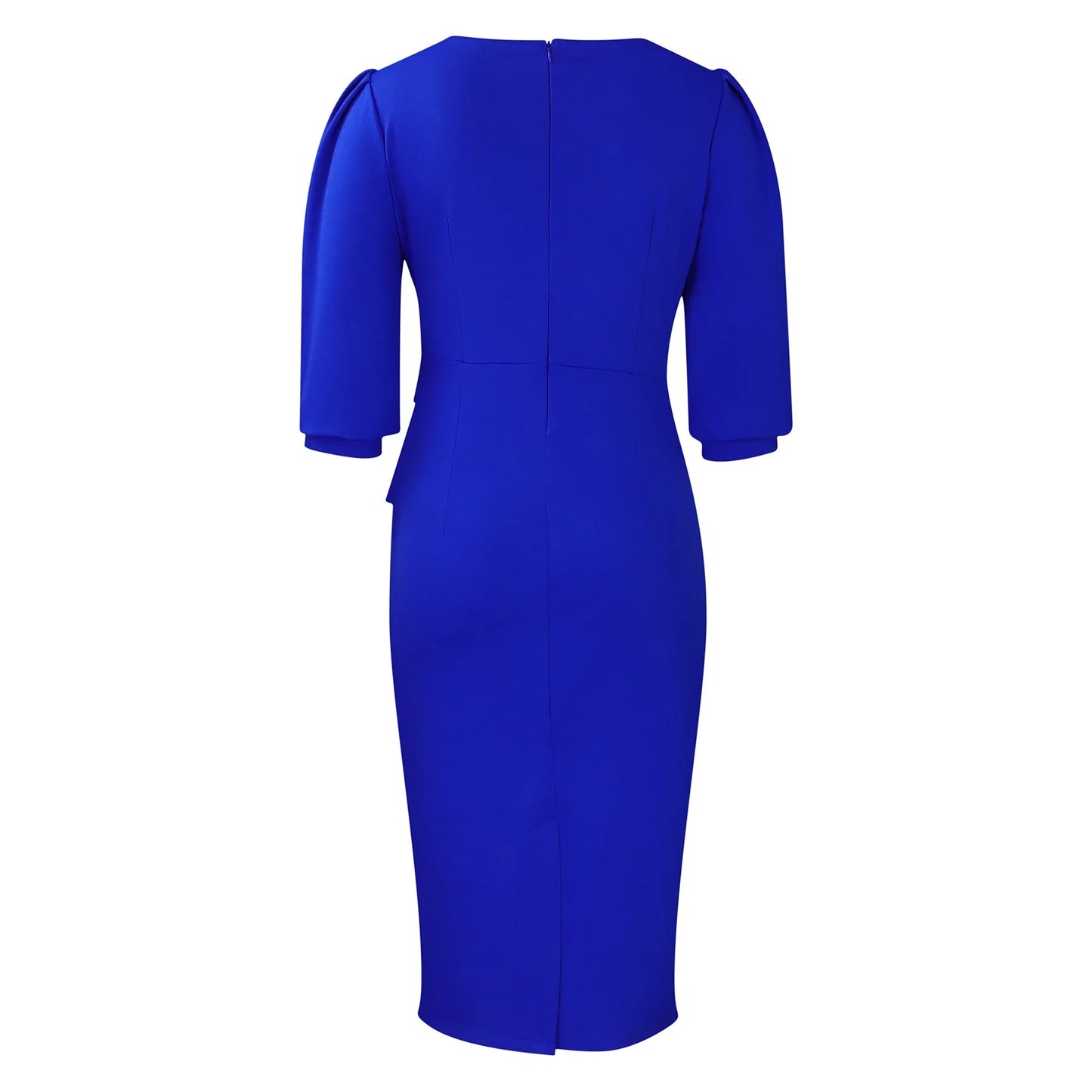 Elegant Office Dresses for Women O Neck Half Sleeve Sheath Package Hips Formal Business Work Wear Vestidos Mujer Dress Clothes