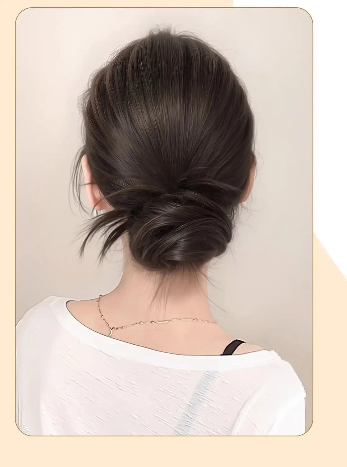 Realistic Hair Extensions Hair Bands Bun Maker Hair Clips Fake Hair Low Ponytail Holder Fake Hair Bundles Hair Accessories