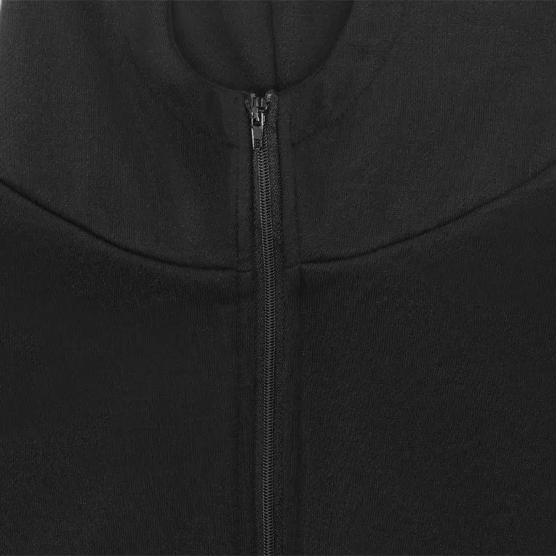 COOL BABES Store Women Jumpsuits New Spring Autumn Fashion Hooded Zippers Casual Slim Rompers Sexy Black Elegant Lady Jumpsuits