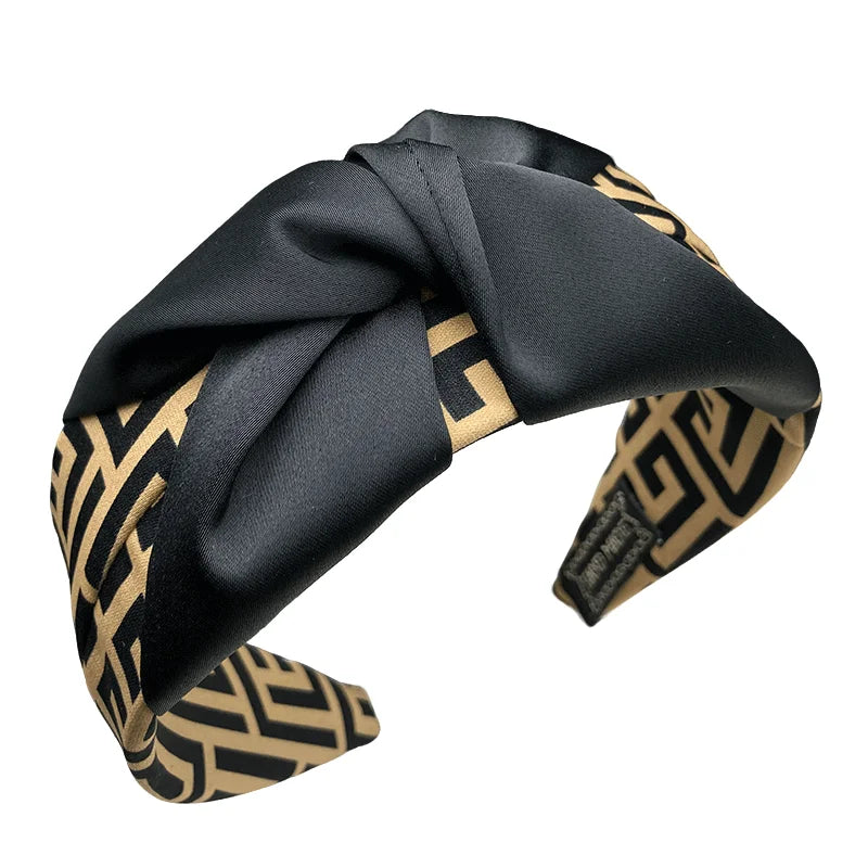 Wide Edge Fashion Metal Hairband Headpiece for Women