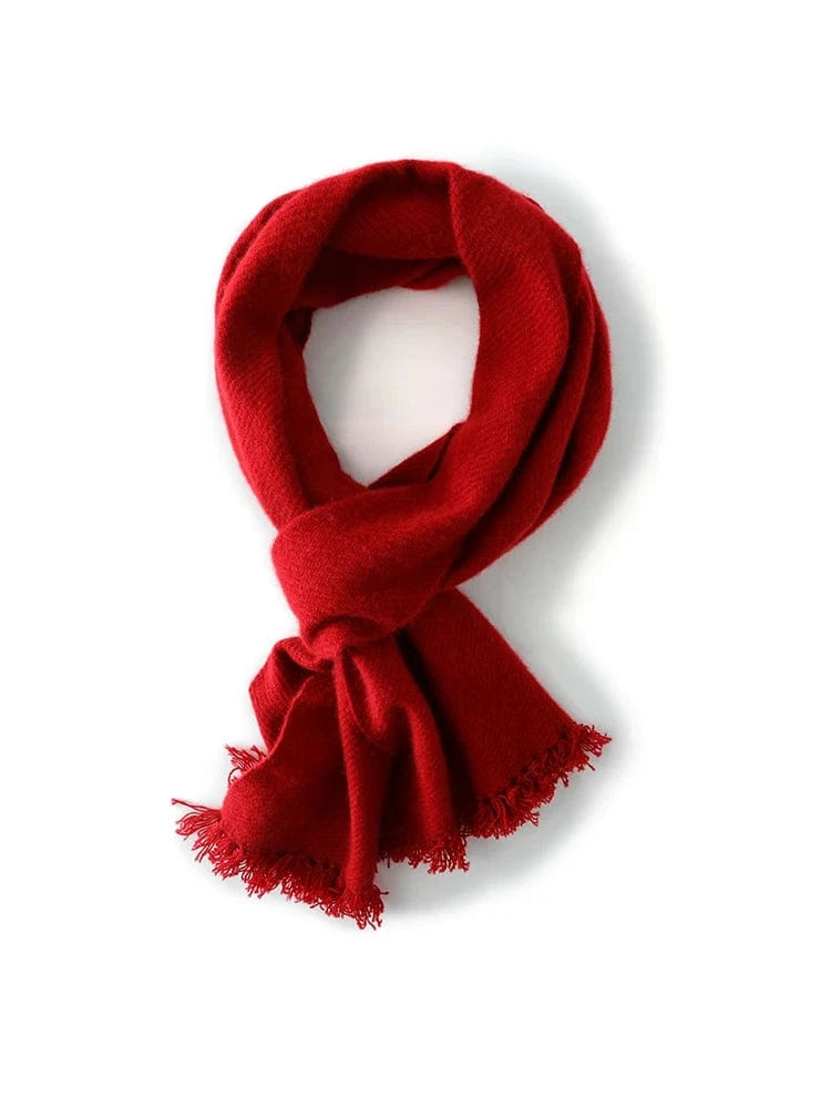 New Chic Women 100% Cashmere Scarf Autumn Winter Cashmere Knitted Tassel Long Shawls Row Style Basic Soft Warm Scarf Luxury Tops