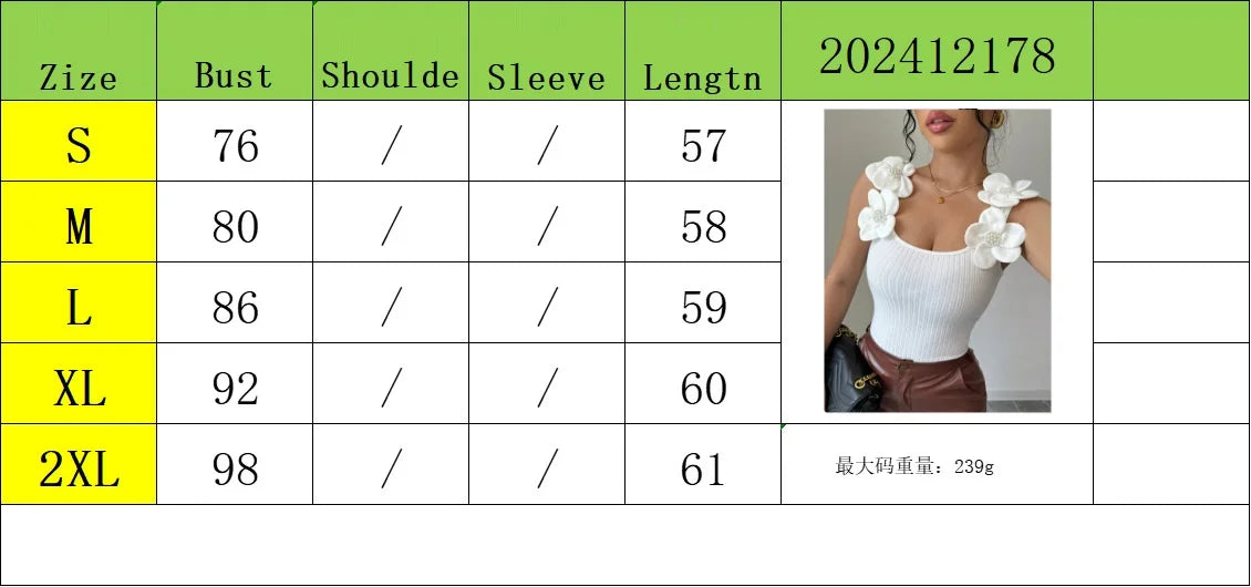 Elegant Floral Knit Sleeveless Lightweight Crop Top for Women