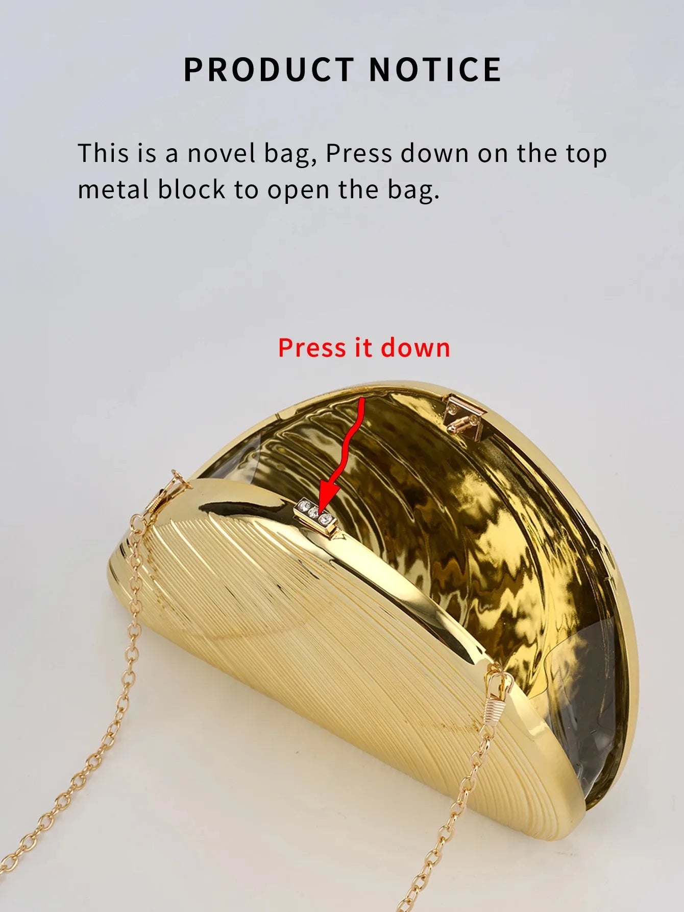 Retro Golden Silver Metal Large Shell Acrylic Bag New Banquet Party Hand All-Inclusive Women's Shoulder Crossbody Evening Bags