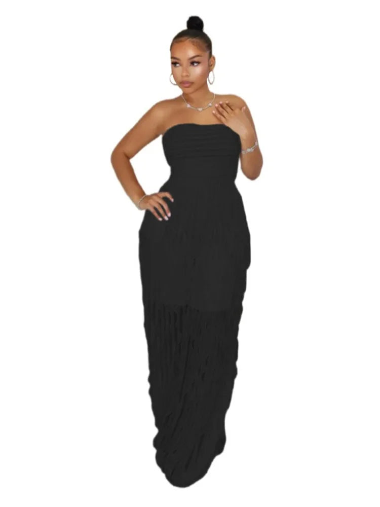 Wmstar Jumpsuit Women Fashionable Elegant Strapless Sexy with Wave Pattern Sleeveless Comfortable Soft Wholesale Dropshipping