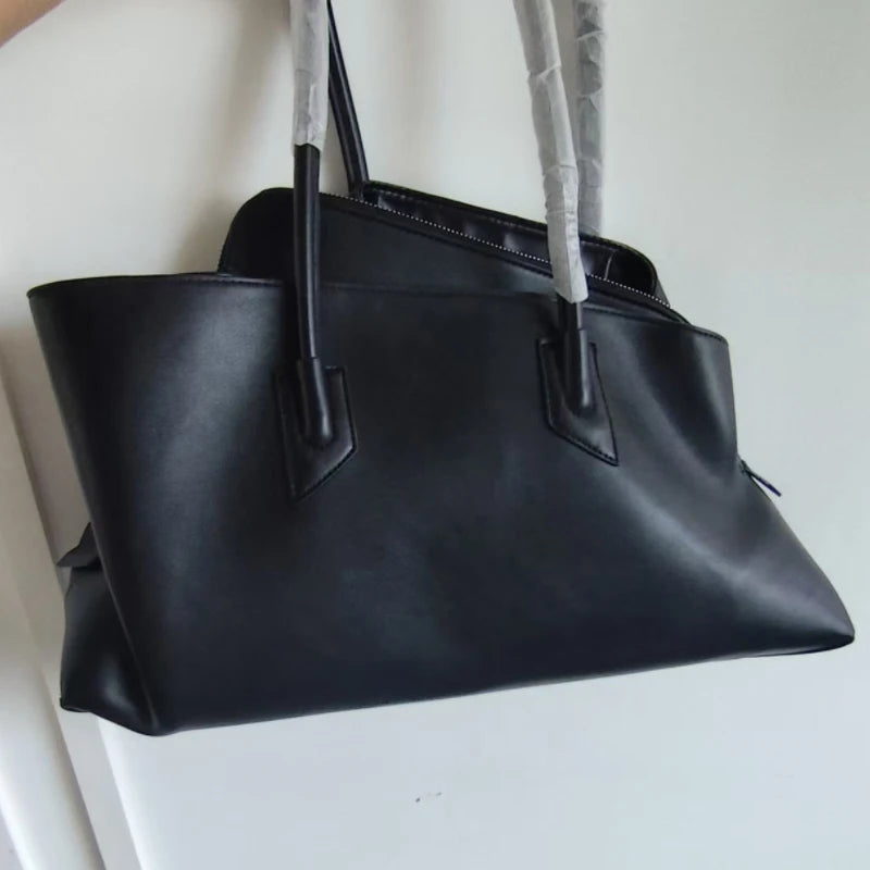 Luxury Brand Design Tote Bag Women's Fashion Irregular High-end Simple Large-capacity Handbag High-quality Leather Shoulder Bag