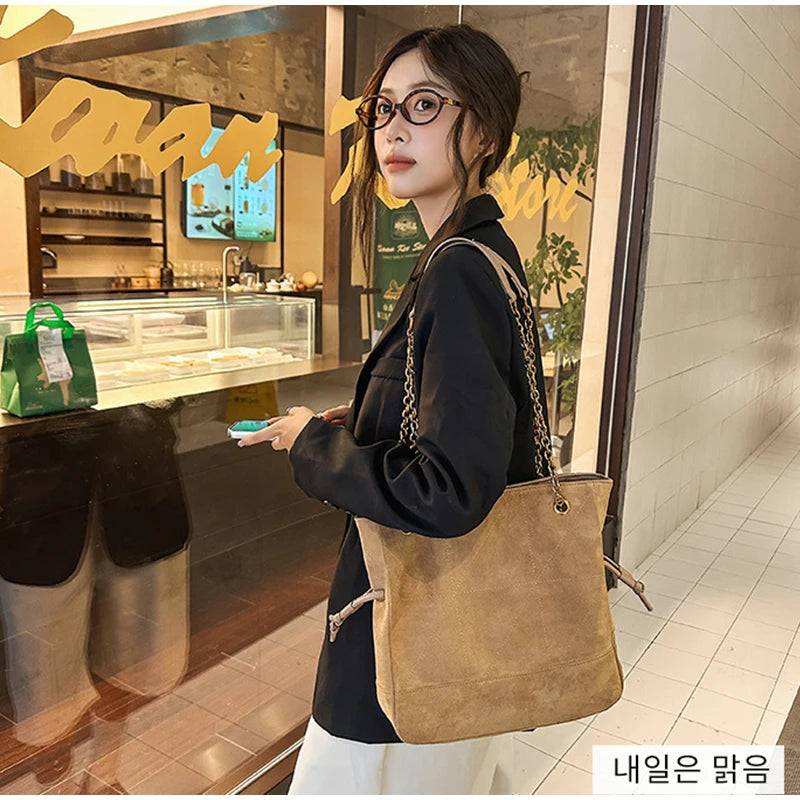 Brand Diamond-shaped Underarm Bag New Women Luxury Retro Fashion Versatile Drawstring Chain Bag Textured Hardware Shoulder Bag