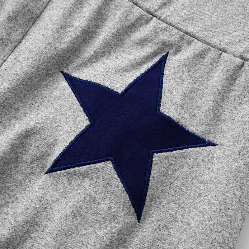 New 2025 Summer Womens High Elasticity Sports Joggers Women Embroidered Star Pattern Streetwear Straight Tube Casual Y2k Pants