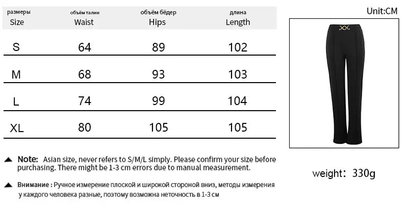 Spring Black Sexy Women's Trousers Streetwear Fashion Sequined New Pants Elegant Female Casual Slim Versatile Trousers Clothing