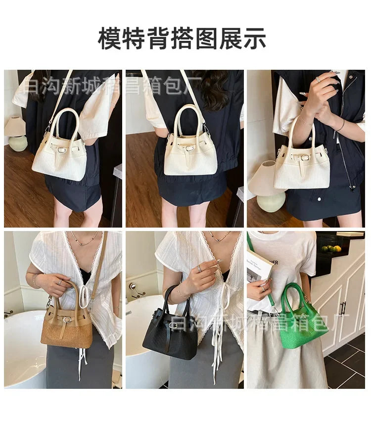 2025 Exclusive Summer Mini Bucket Bag Women, Premium Underarm Shoulder Purse Luxury Chic Crossbody Bag Small Aesthetic