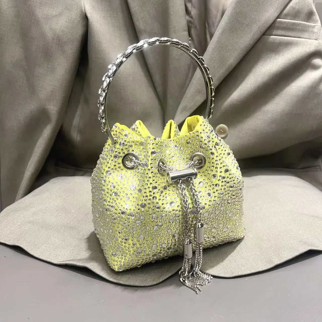 Luxury Designer Women's Handbag Crystal Shiny Rhinestones Diamond Evening Bag Wedding Party Clutch Purse Shoulder Crossbody Bag