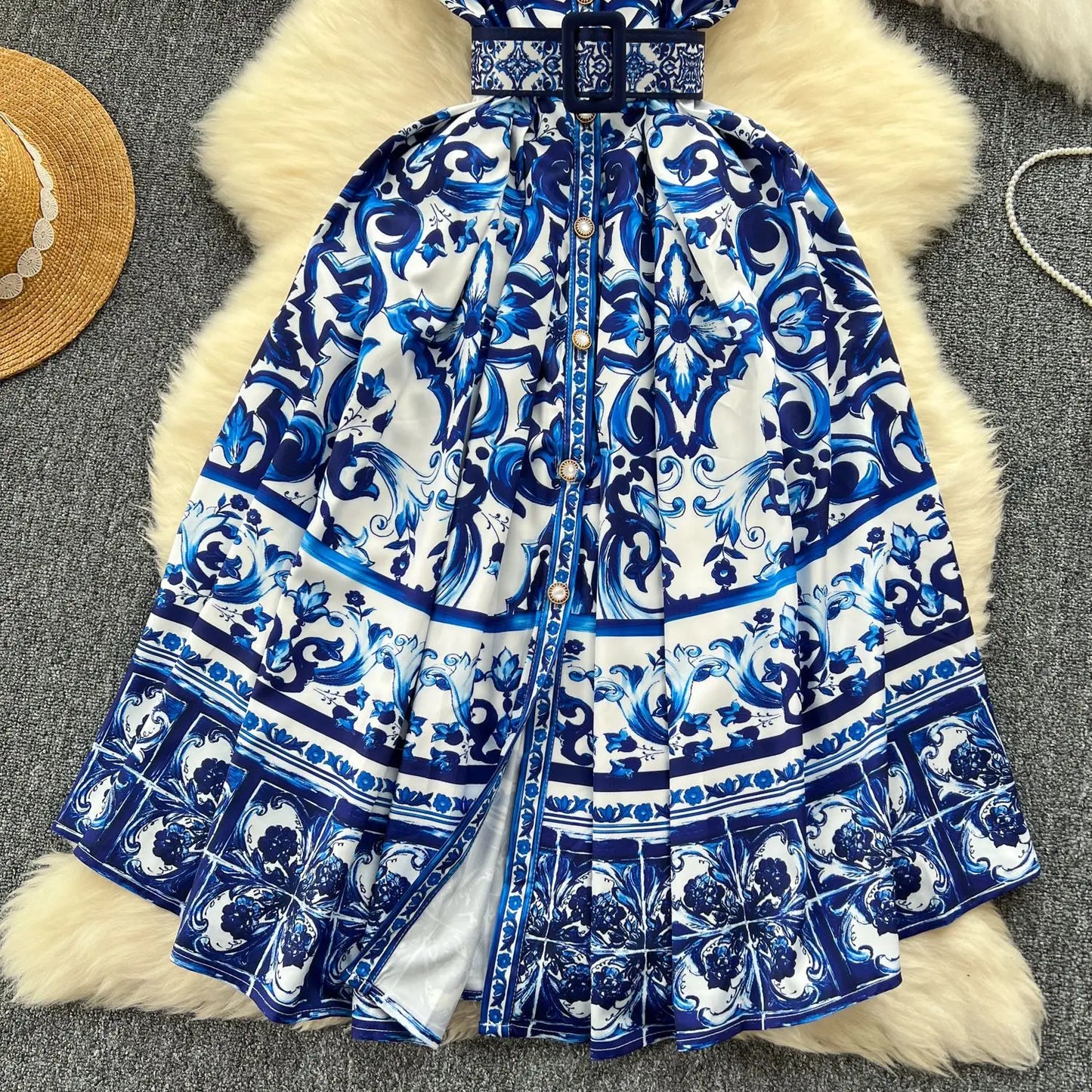 CM.YAYA Women V-neck Elegant Sleeveless Midi Dress 2024 Summer Belt Court Style Streetwear Africa Party Club Dresses Vestidos