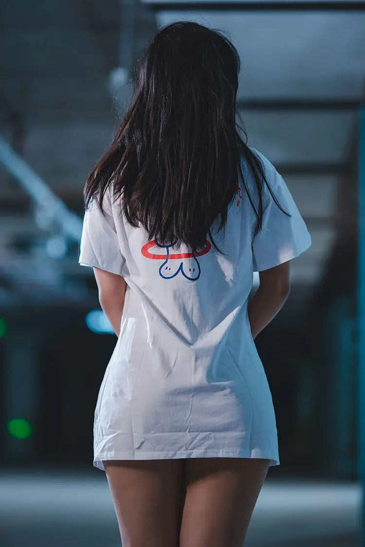 Woman Sexy Outdoor Sex T-Shirts Chest Exposed Costume Open Hole Shirt Erotic Breast Couple White Tanks Interesting Shirts