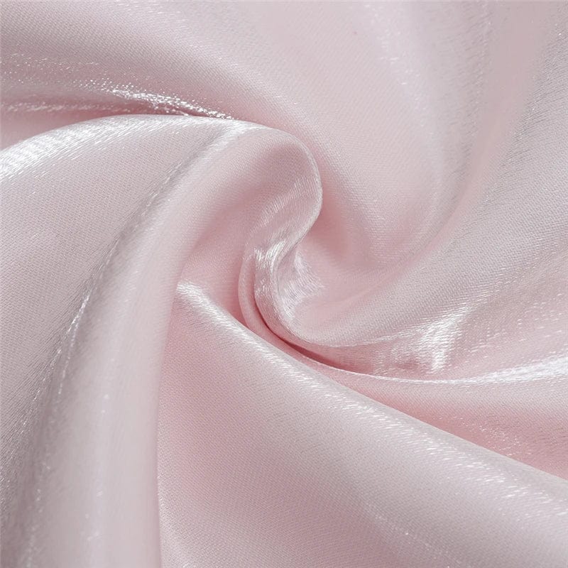 A3985 summer dresses 2024 pink Off-shoulder backless puff sleeve satin mini dress female clothing