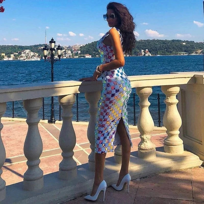 A5674 Sexy V-neck Fashion Women Long Evening Dress Sequin 2024 Prom Dresses vestido de festa