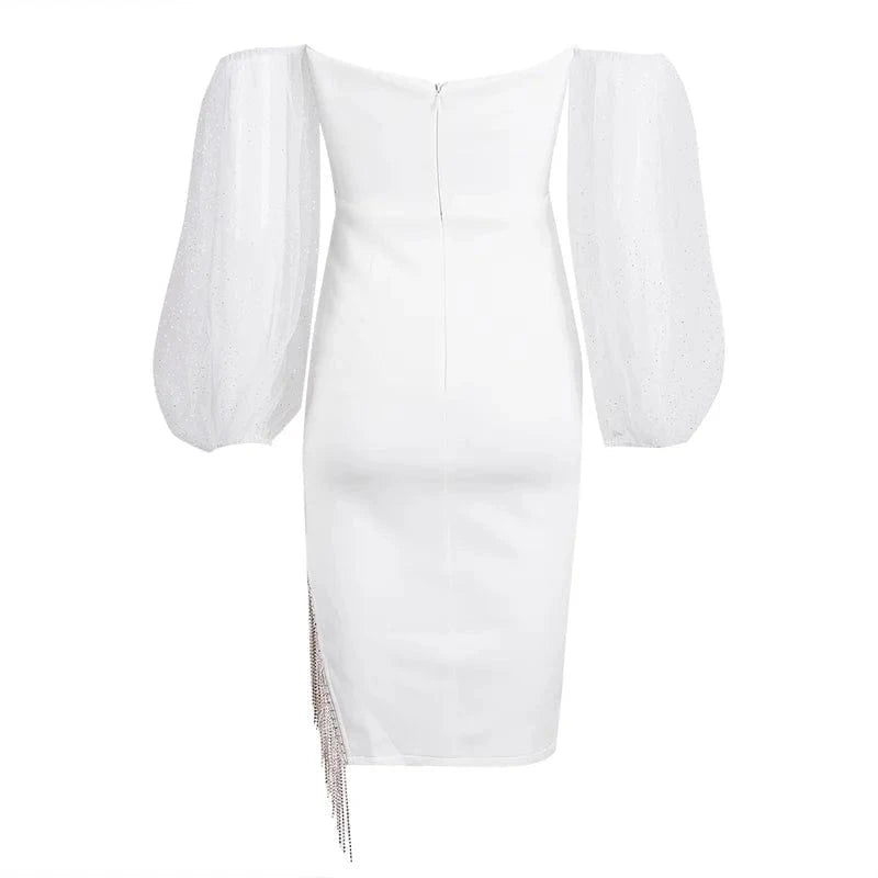 A6461 American Clothing Women Lady Elegant Prom Dress Evening White Dresses For Woman