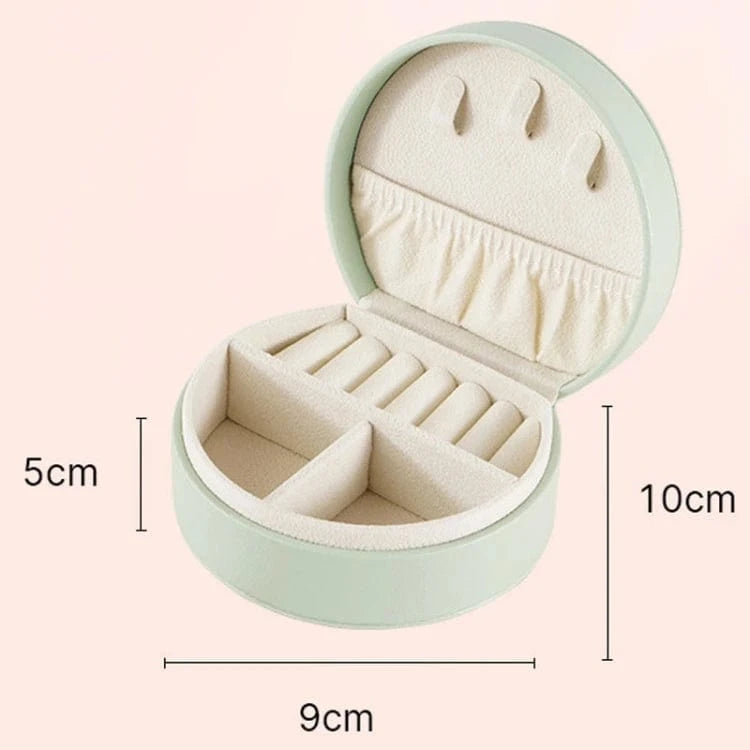 about 10 x 9 x 5 cm / pink New Fashionable Portable Jewelry Storage Case Handbag Necklace Ring Earrings Travel Jewelry Box