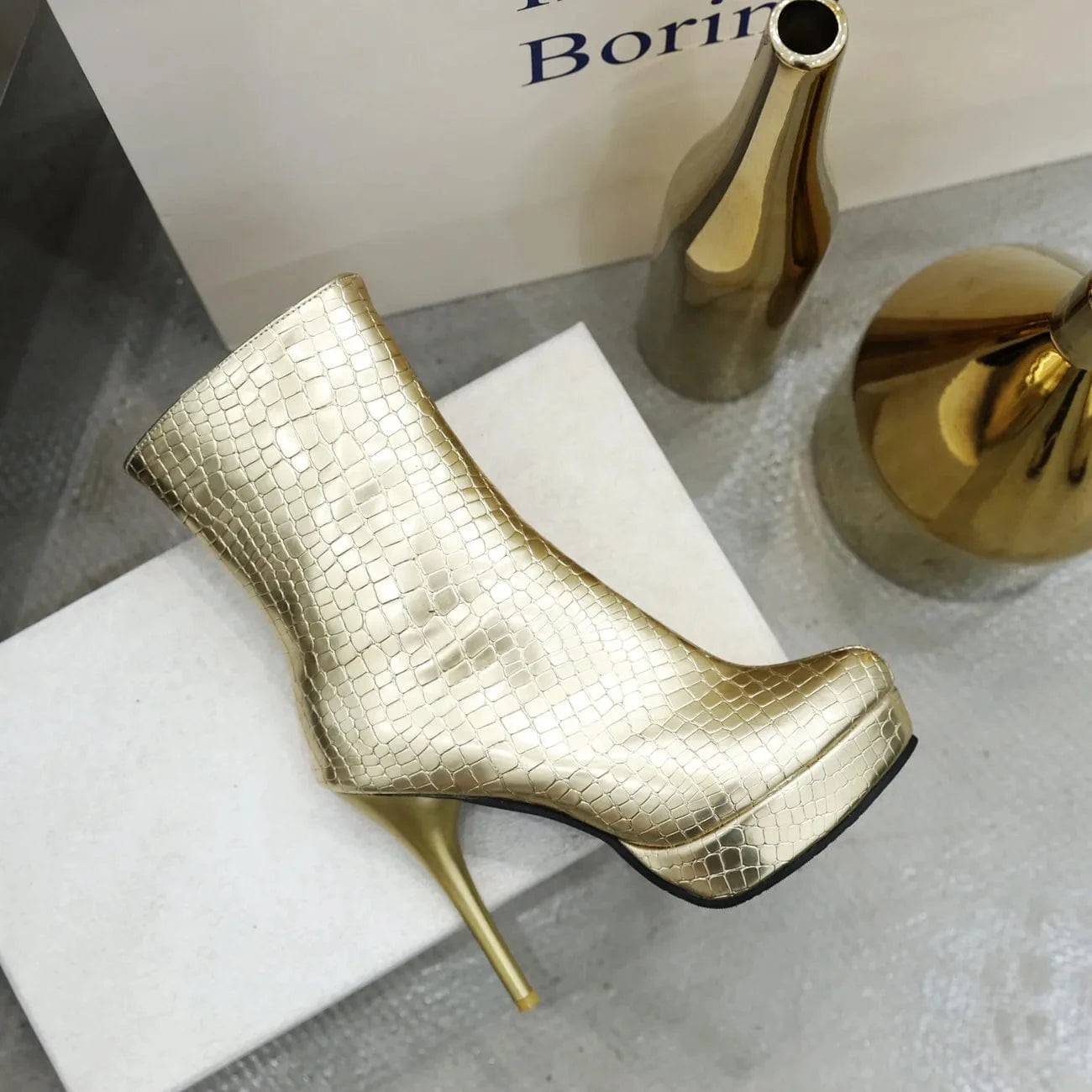 AD 8-13 2023 Fashionable Platform Cowboy Boots Spring Autumn Casual Long Barrel Belt Buckle Boots Shark Round Toe Boots For Wome