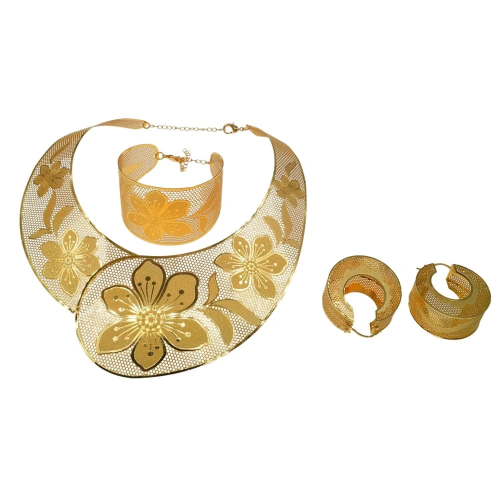 adjustable / 001 Yuliali Fashion Lady Brazilian Silver Big Style Jewelry Set Factory Latest Beautiful Wedding Gift Women's Quality Jewellery Sets