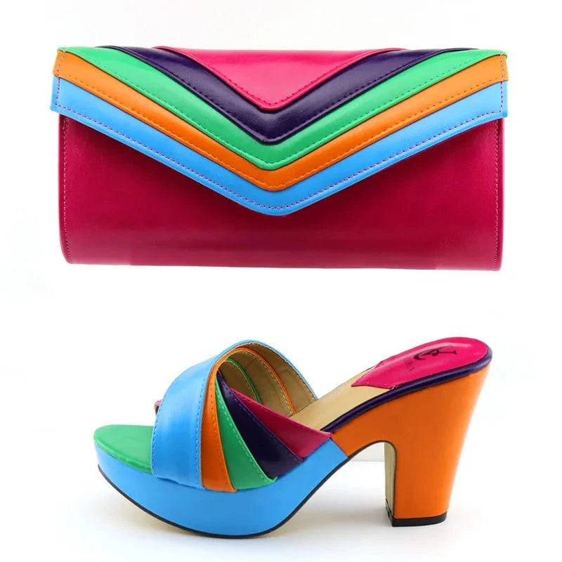 African Nigerian Turkey Italian Ladies Fashion Bags With Shoes With Bag Women for Party Women'S Bag Set