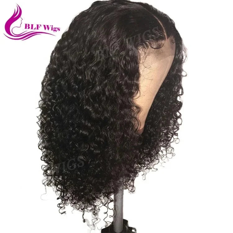 Aliexpress Short Human Hair Bob Style Kinky Curly Glueless Peruvian Full Lace Wig