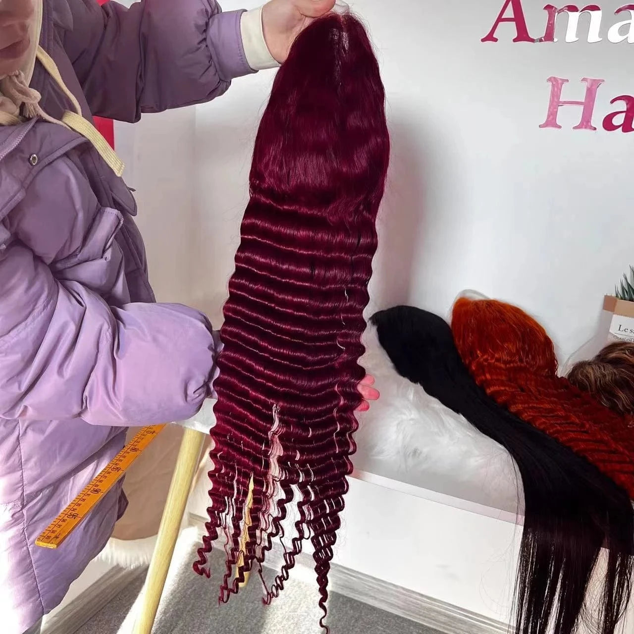 Amara hot selling raw virgin glueless 99j brazilian wig vietnamese raw hair wigs 99j 13*6 wholesale vendors fast shipping