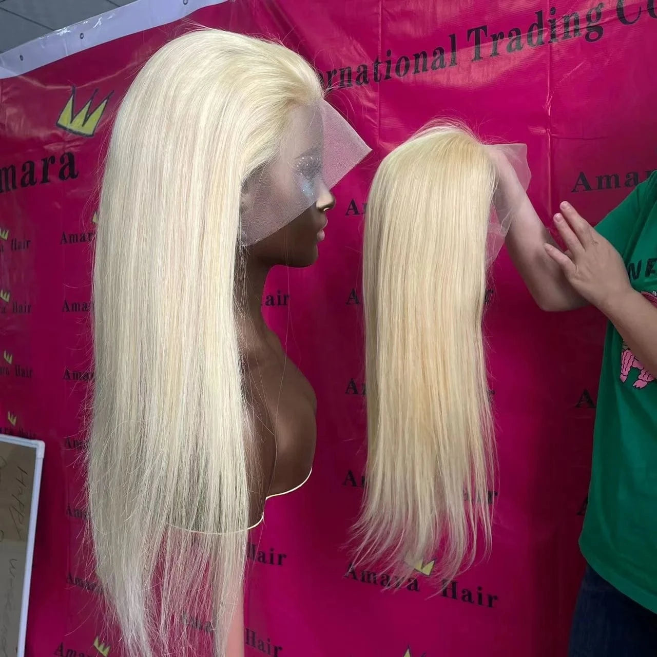 Amara wholesale 613 full lace wig with baby hair full lace wigs for braided wig making human hair