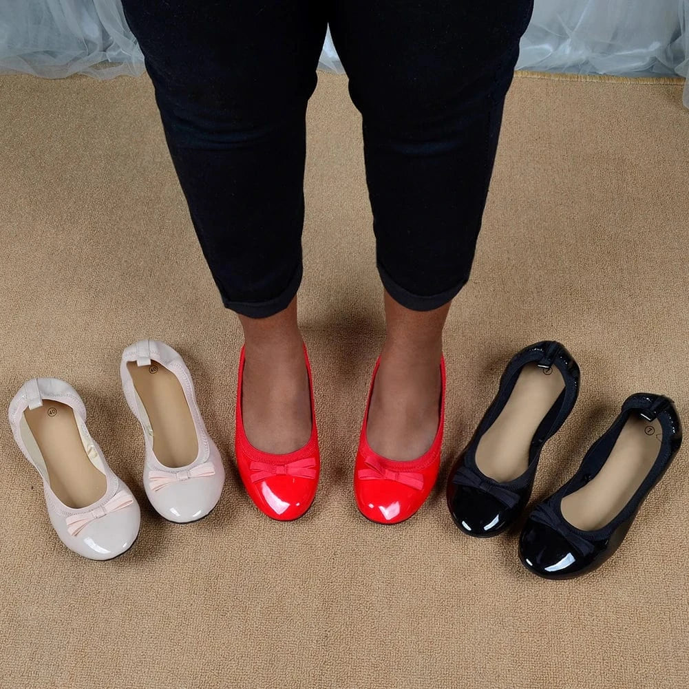 ambition New style fashion high quality flat shoes with bows for women and ladies