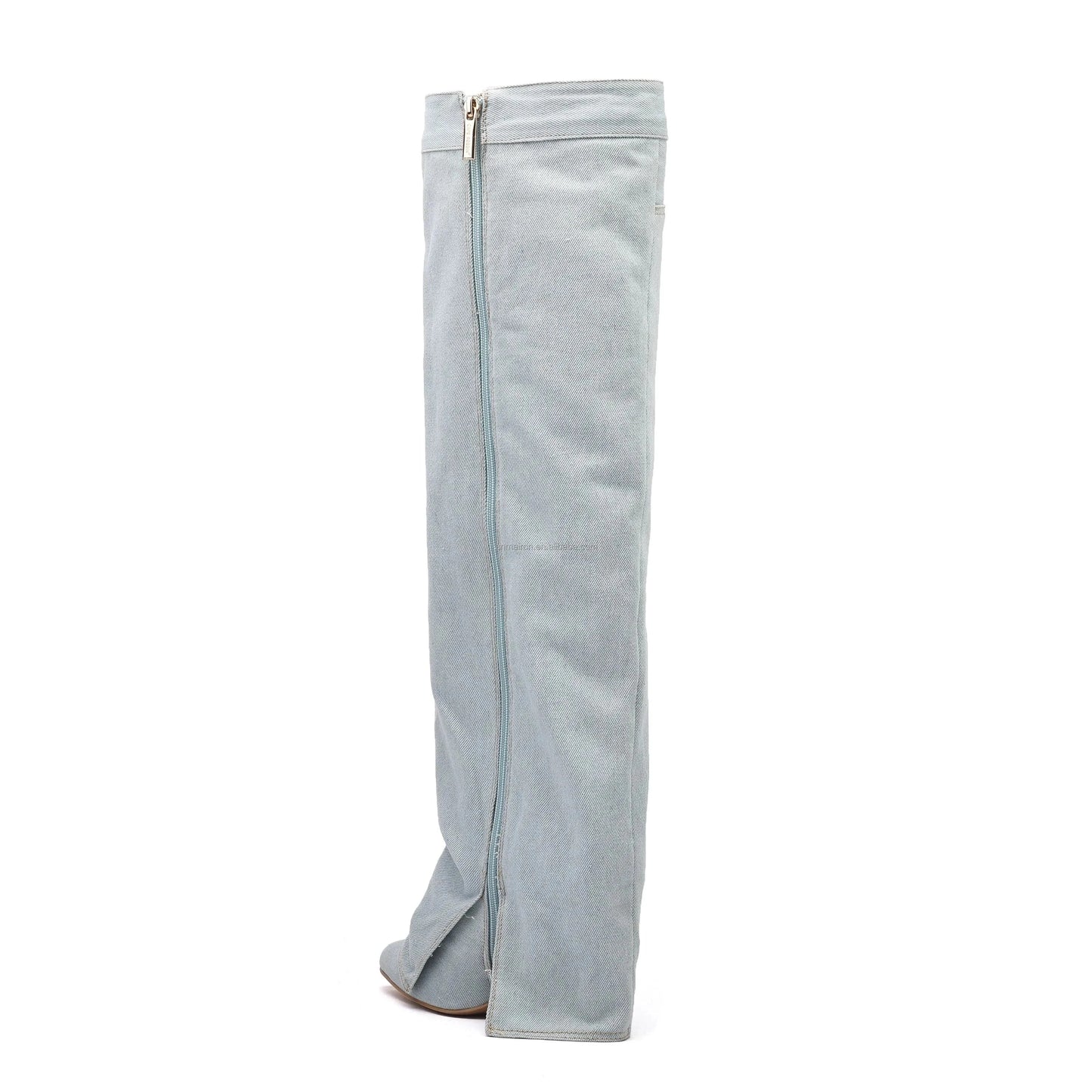 Anmairon Hot Sale Luxury Brand Pants Design Over The Knee Women Denim Boots