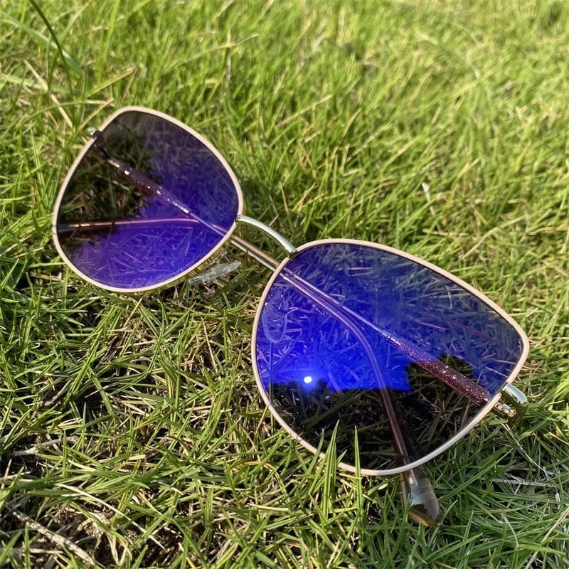 anti blue light photochromic white gold metal diamond 2024 photogray anti reflection bezel computer women frames for eye glasses