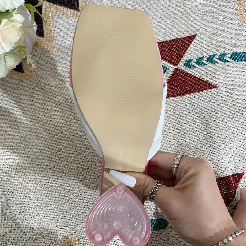 Anti-Slip Celebre Sandale De Marque Square Toe Thong 2024 Heels for Ladies and Women