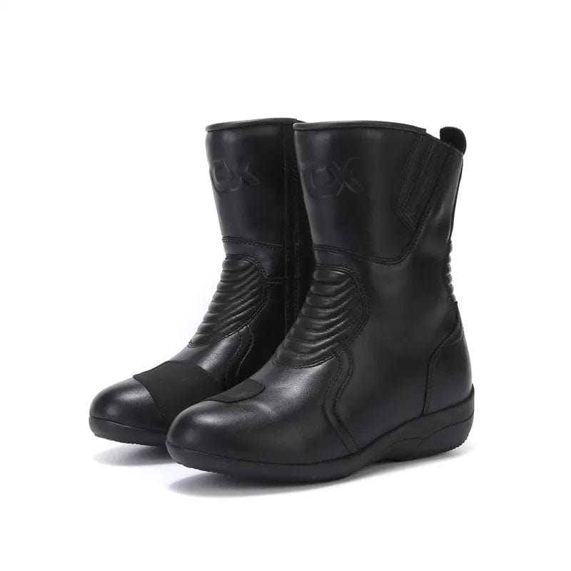ARCX Women Shoes Sneakers Knee-High Motocross Motorcycle Microfiber Leather Ankle Boots Retro Martin Boots Booties