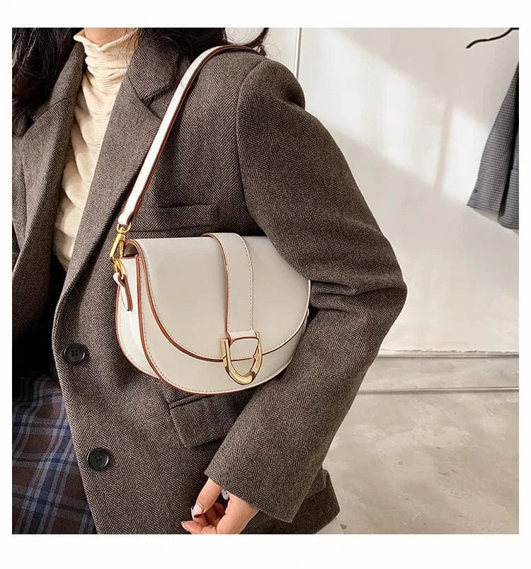 ARUBBIT Brand Drop Shipping Ladies Saddle Crossbody Bags Girls For Women Leather Shoulder