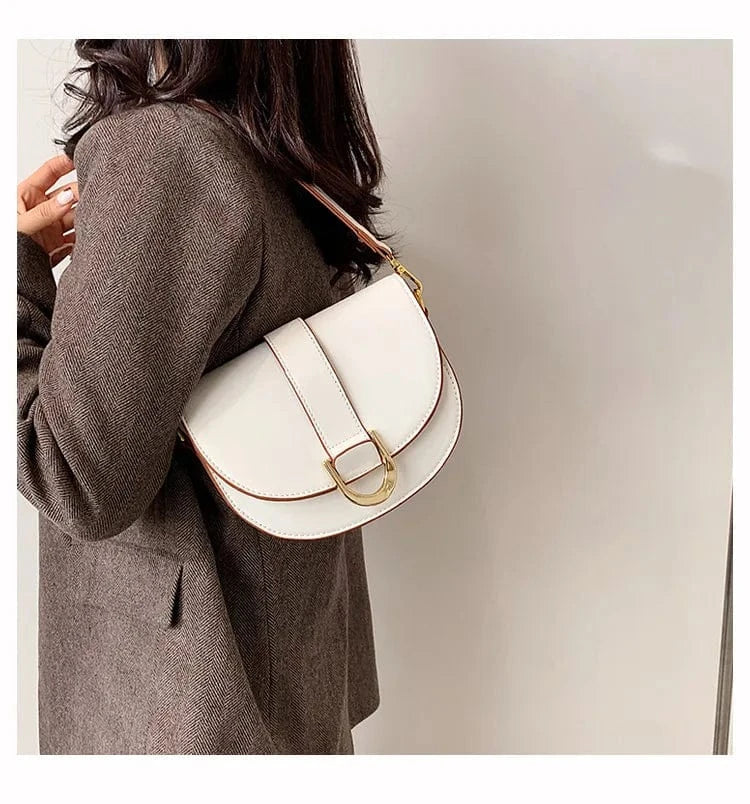 ARUBBIT Brand Drop Shipping Ladies Saddle Crossbody Bags Girls For Women Leather Shoulder