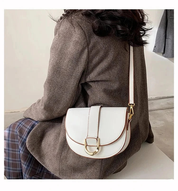 ARUBBIT Brand Drop Shipping Ladies Saddle Crossbody Bags Girls For Women Leather Shoulder