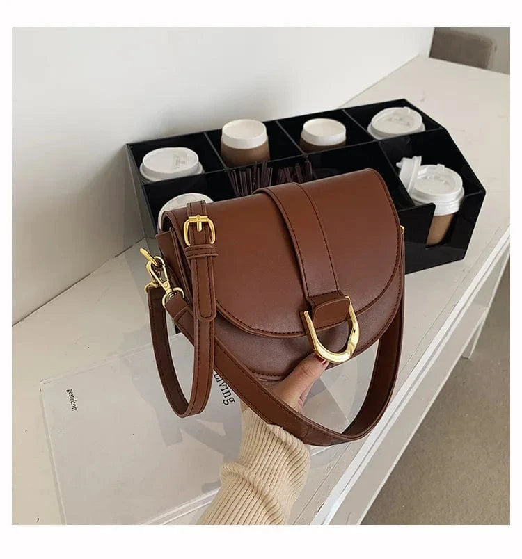 ARUBBIT Brand Drop Shipping Ladies Saddle Crossbody Bags Girls For Women Leather Shoulder
