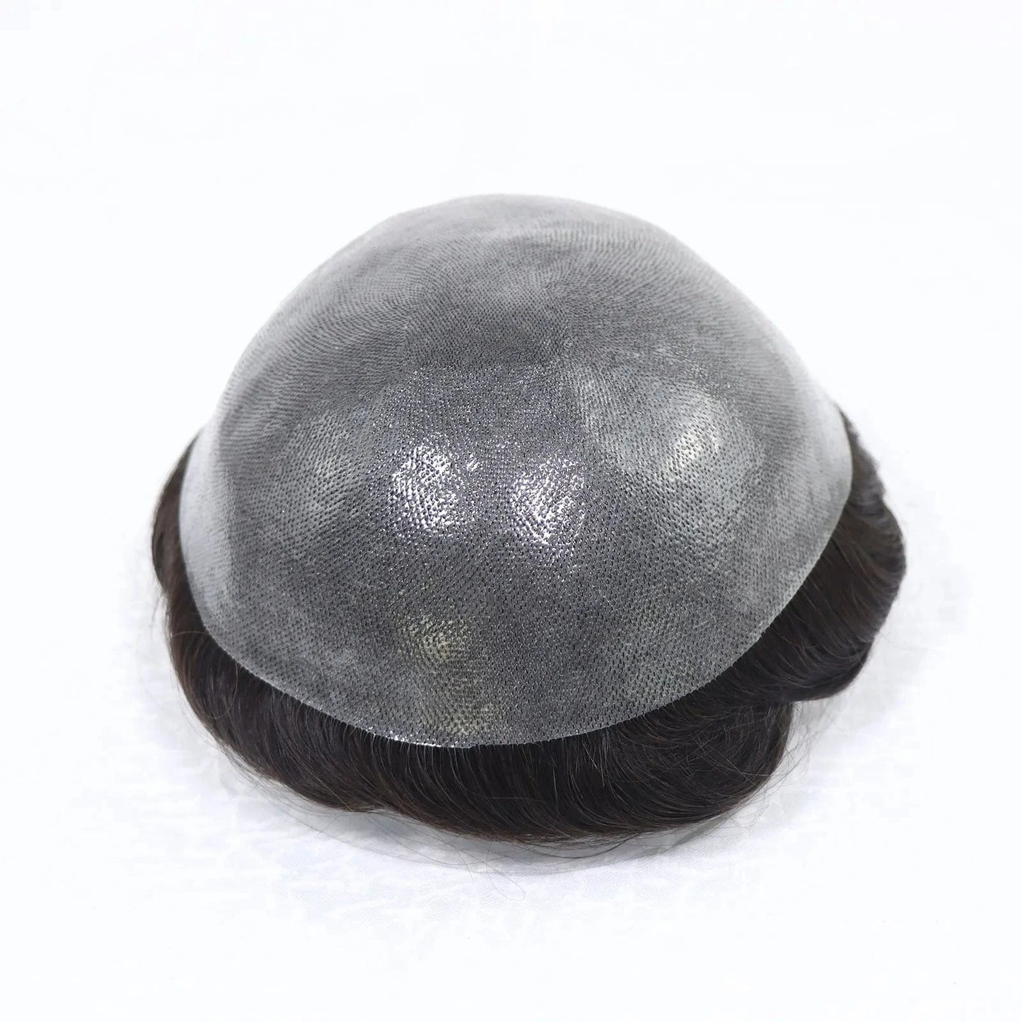 Asian Korea Male Hair Capillary Prosthesis V Loop Natural 100% Human Hair Wig Thin Skin Toupee