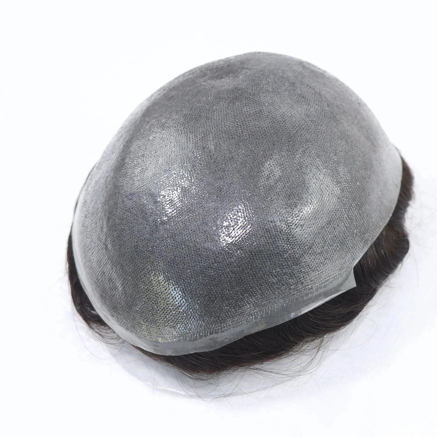 Asian Korea Male Hair Capillary Prosthesis V Loop Natural 100% Human Hair Wig Thin Skin Toupee
