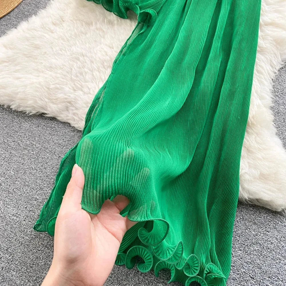 Asymmetrical ANSZKTN ANSZKTN Style Sexy Mature Elegant Ruffle Strapless Dress For Women