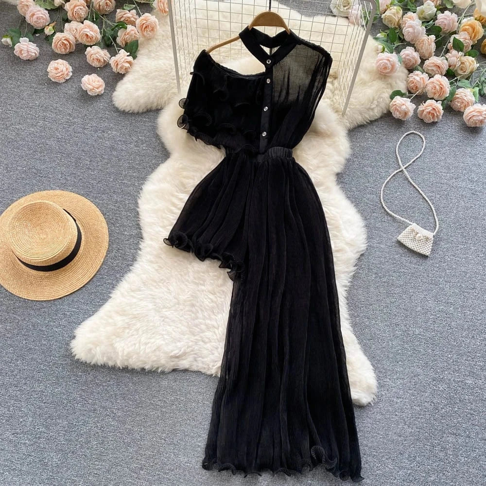 Asymmetrical ANSZKTN ANSZKTN Style Sexy Mature Elegant Ruffle Strapless Dress For Women