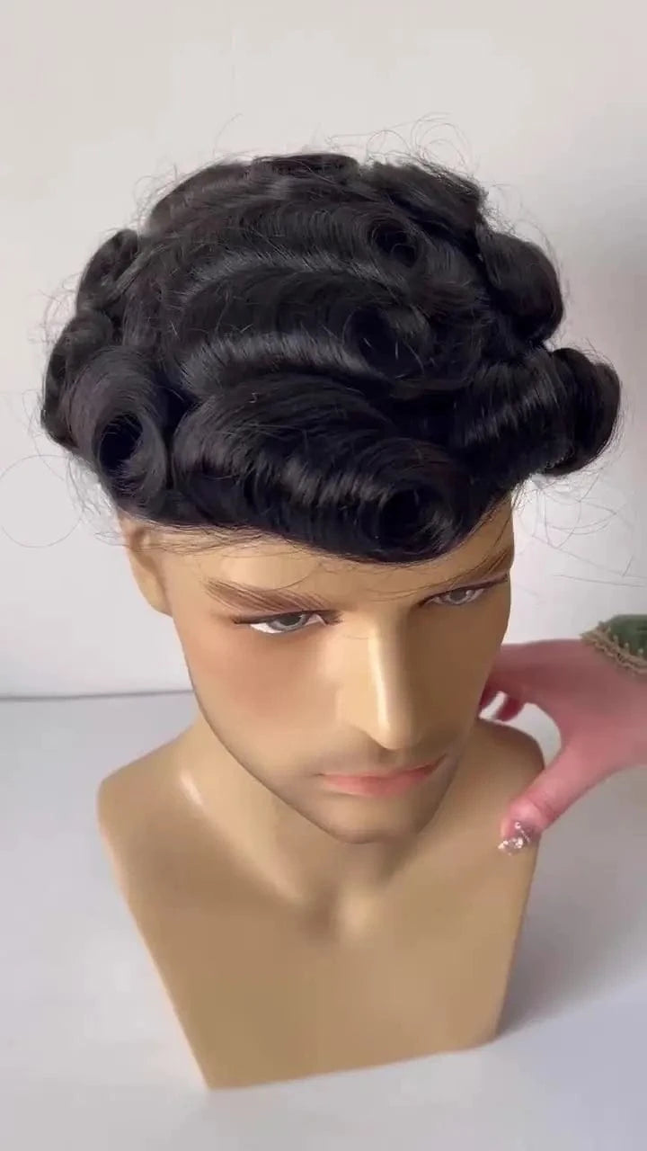 Available 100% Human Virgin Hair Toupee Wig High Density Men Extensions Lace Front Stock