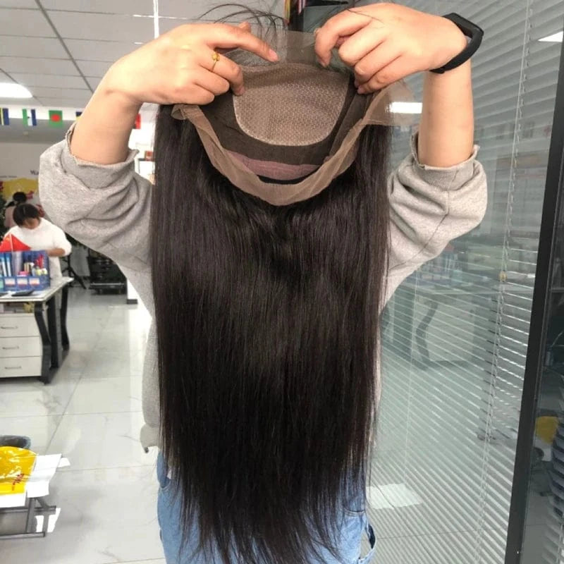 Base Human Hairwig Top Full Lace Human Hair Wigs Ready Shipping Prelacecked Hairline Silk Uneuropeand Hand Tied Silk Long