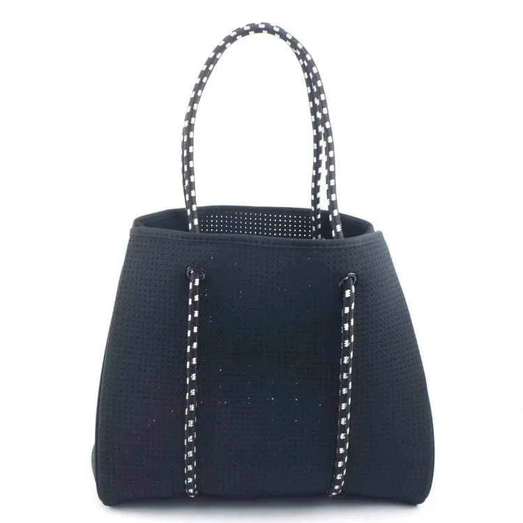 Beach Bag Hot Selling Fashion Durable Perforated Designer Neoprene Bag Wholesale Neoprene Bags Women Handbags Ladies