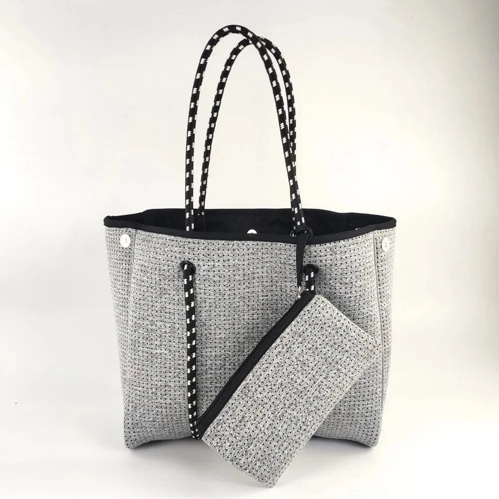 Beach Bag Hot Selling Fashion Durable Perforated Designer Neoprene Bag Wholesale Neoprene Bags Women Handbags Ladies