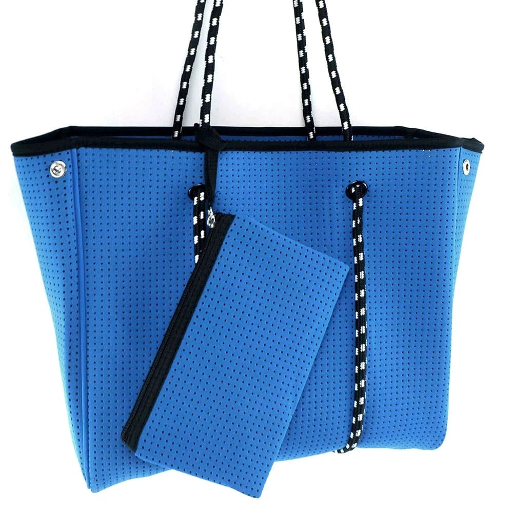 Beach Bag Hot Selling Fashion Durable Perforated Designer Neoprene Bag Wholesale Neoprene Bags Women Handbags Ladies