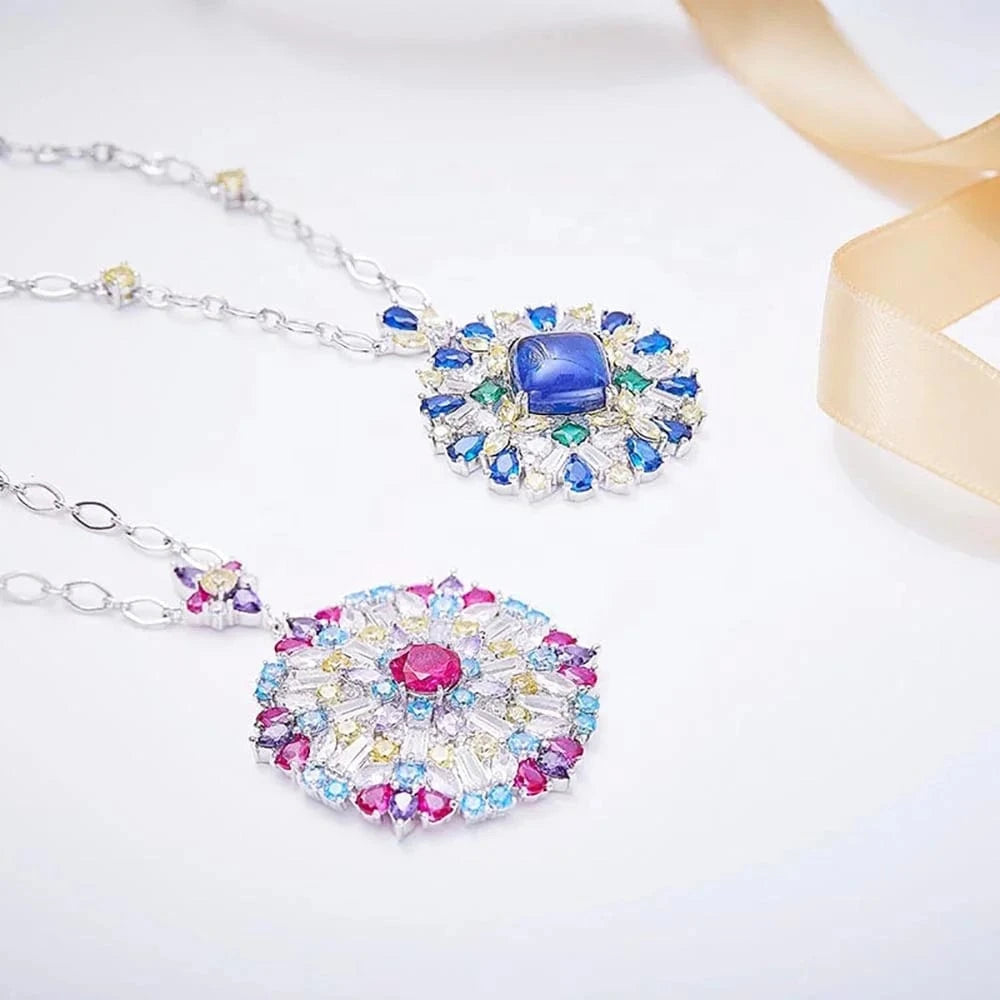 Beautiful Chinese Style Necklace With Zircon Mom Necklace Sterling Silver Customized Necklace Cham for Women Men Jewelry