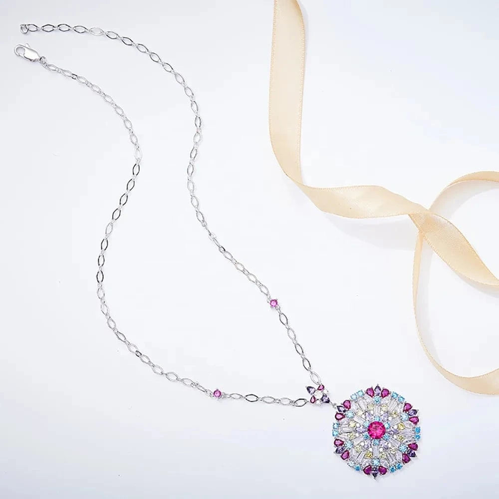Beautiful Chinese Style Necklace With Zircon Mom Necklace Sterling Silver Customized Necklace Cham for Women Men Jewelry