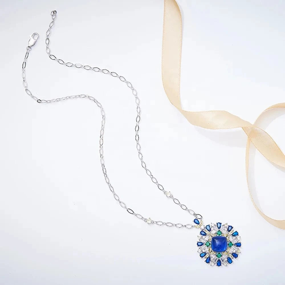 Beautiful Chinese Style Necklace With Zircon Mom Necklace Sterling Silver Customized Necklace Cham for Women Men Jewelry