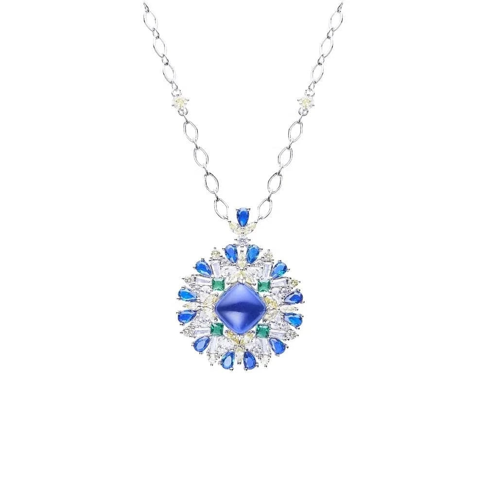 Beautiful Chinese Style Necklace With Zircon Mom Necklace Sterling Silver Customized Necklace Cham for Women Men Jewelry