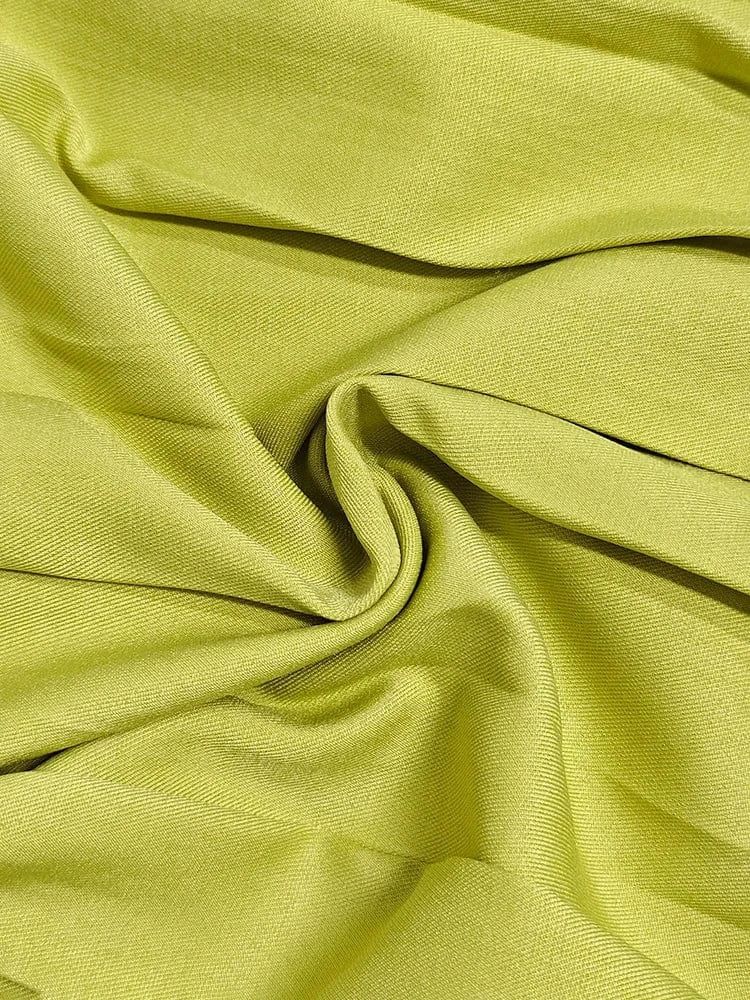 Beautyblue Elegant Retro Green Pleated Skirt Women's Long Skirts Fashion Loose High Waisted Split-Side with Belt Elegant Bottoms